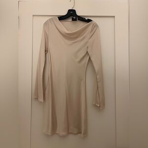Reformation Almond Pike Satin Dress
